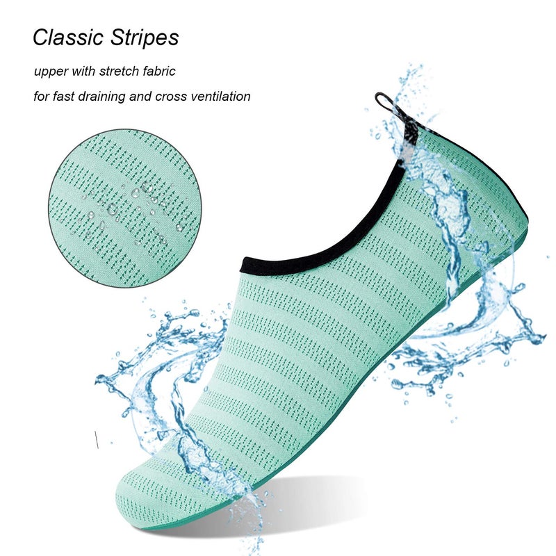 WateLves Water Shoes for Womens Mens Barefoot Quick-Dry Aqua Socks for Beach Swim Surf Yoga Exercise Camping Must Haves (LXY.Light Blue, 38/39) - Image 2
